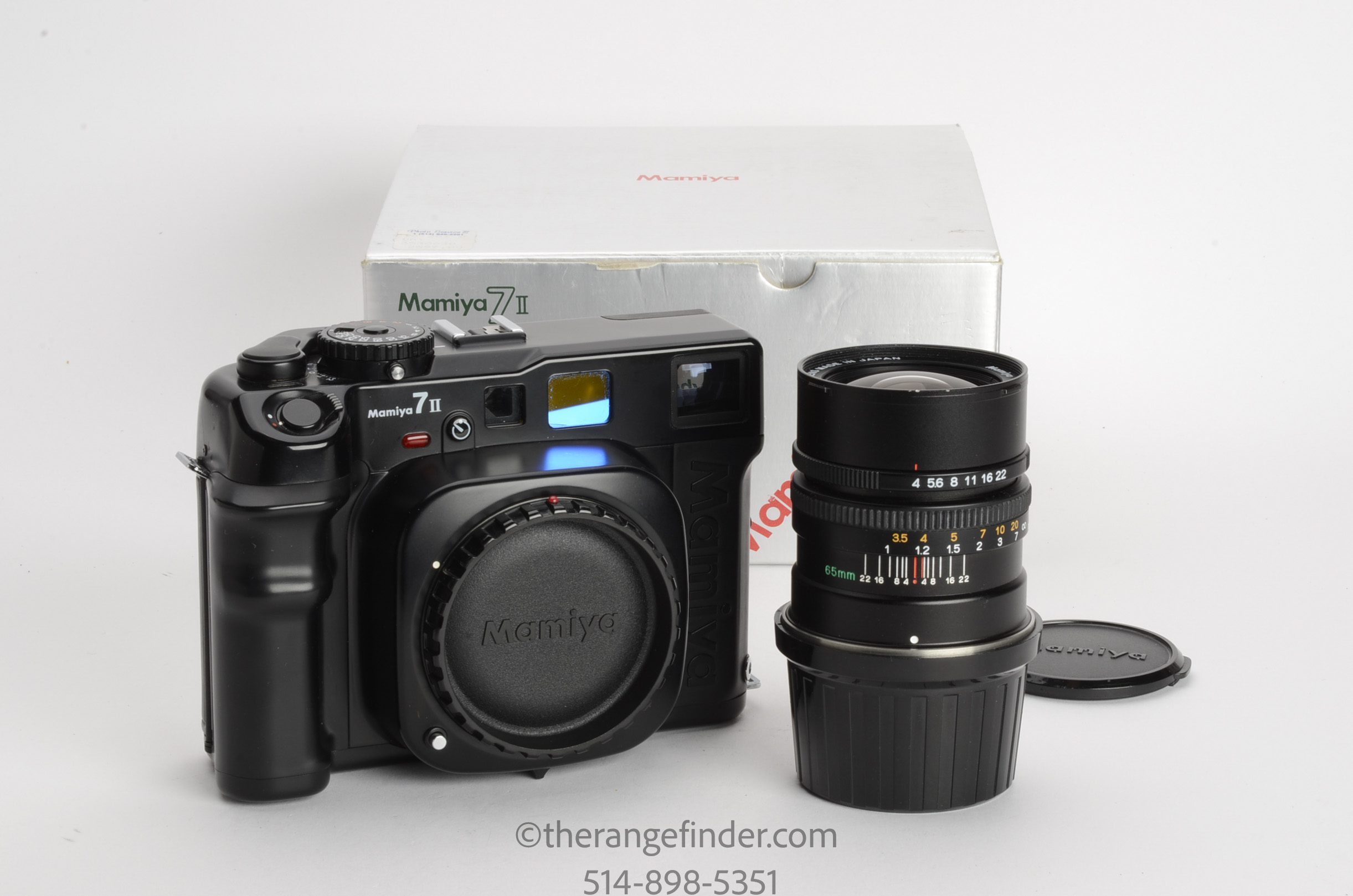 Mamiya 7II Medium Format Rangefinder Camera Outfit w/65mm f4 N L Lens