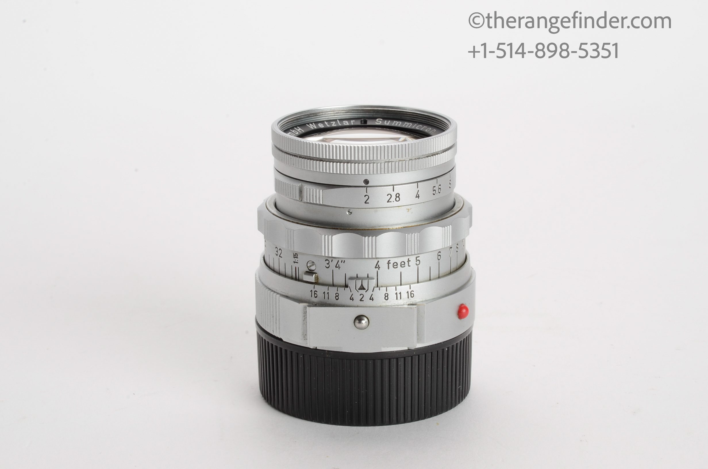 Leica 50mm f2 Dual Range Summicron-M Lens w/Goggles (SOMNI) 11918 Lens - Image 3
