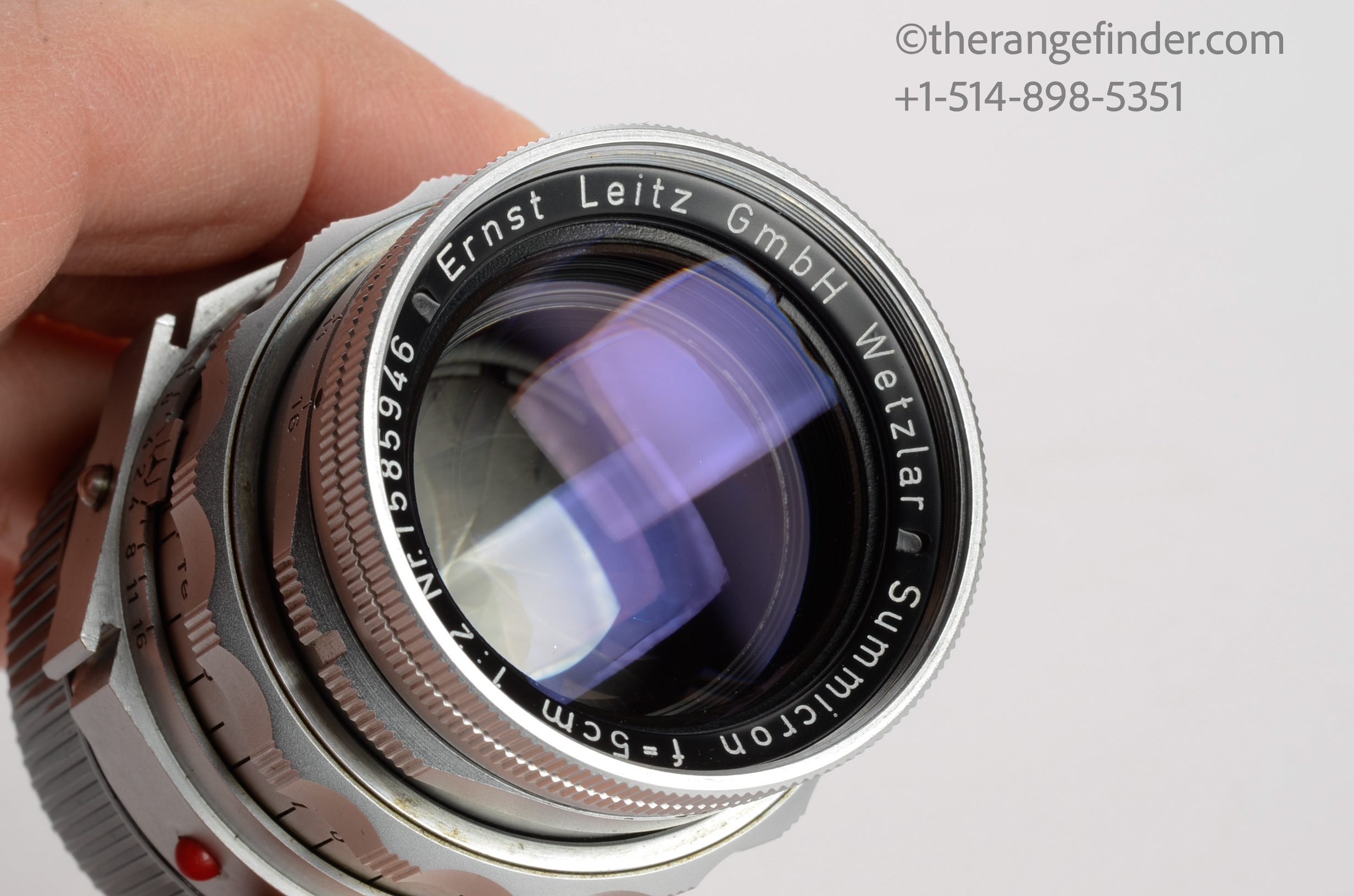 Leica 50mm f2 Dual Range Summicron-M Lens w/Goggles (SOMNI) 11918 Lens - Image 8