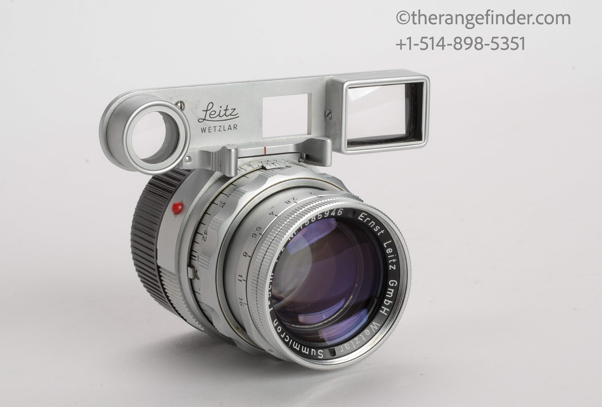 Leica 50mm f2 Dual Range Summicron-M Lens w/Goggles (SOMNI) 11918 Lens - Image 2