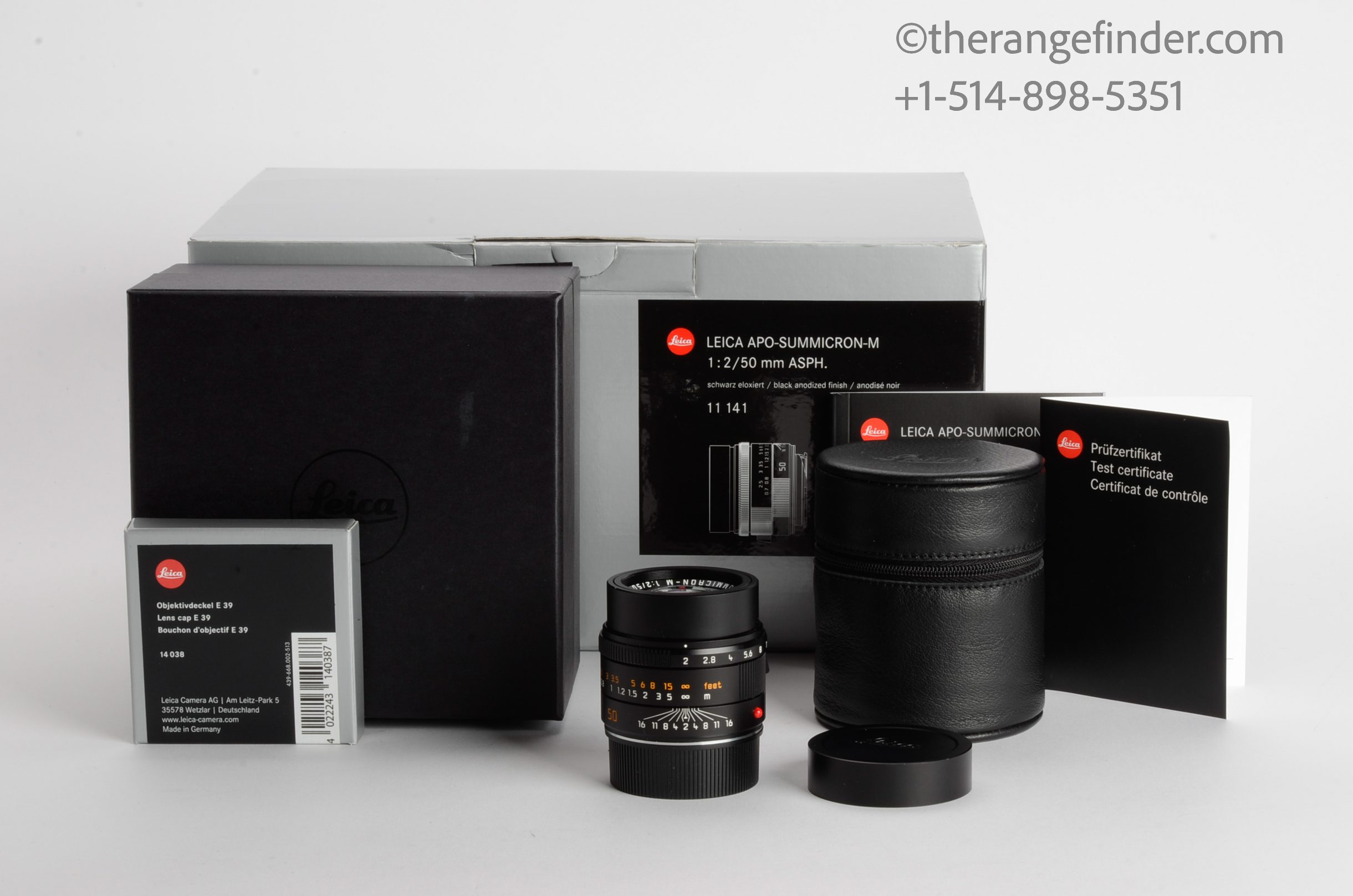 Leica 50mm f2 APO-Summicron-M 11141 Lens