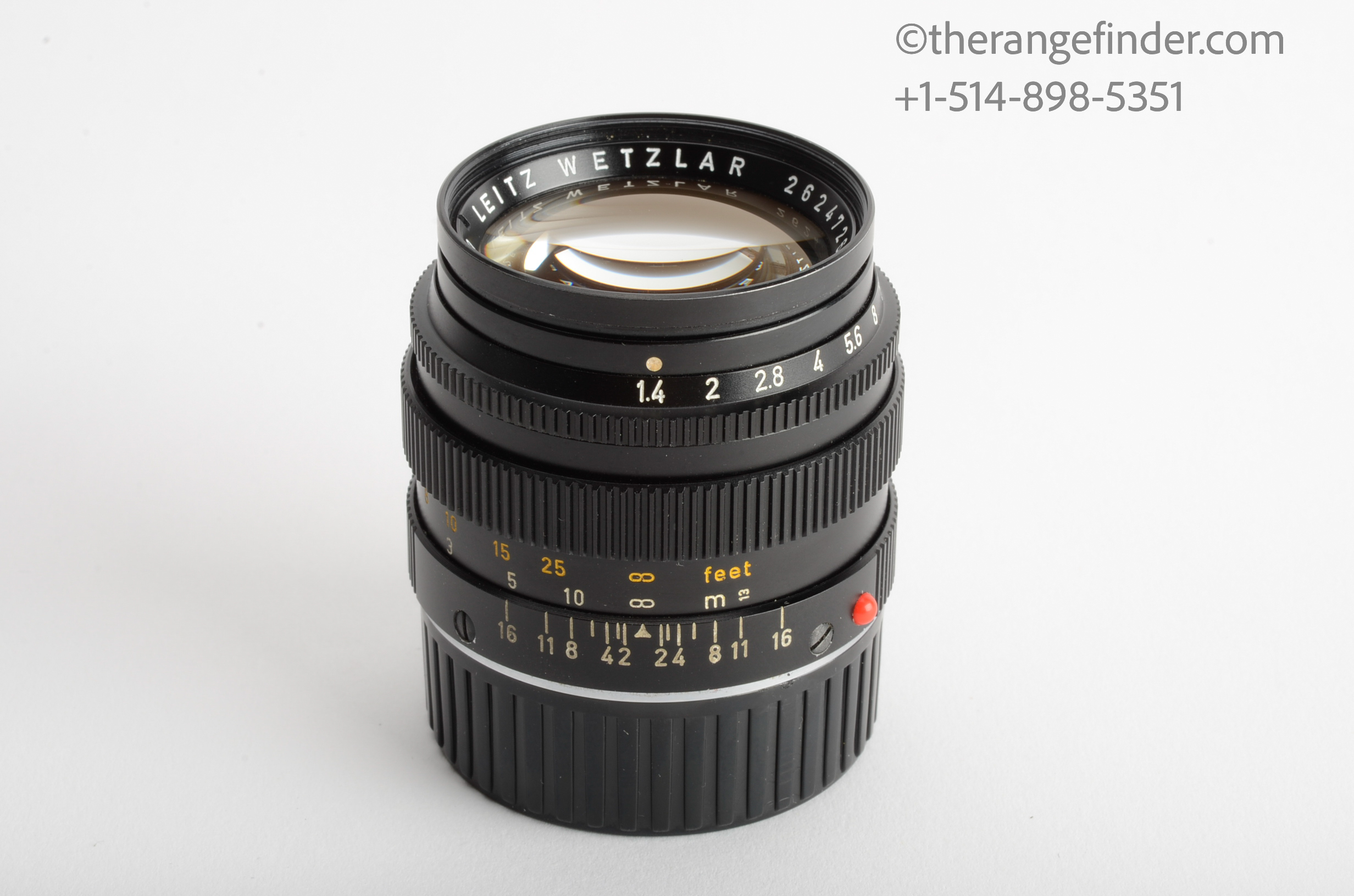 Leica 50mm f1.4 Summilux-M Black 11114 Ver.II Lens - Image 3