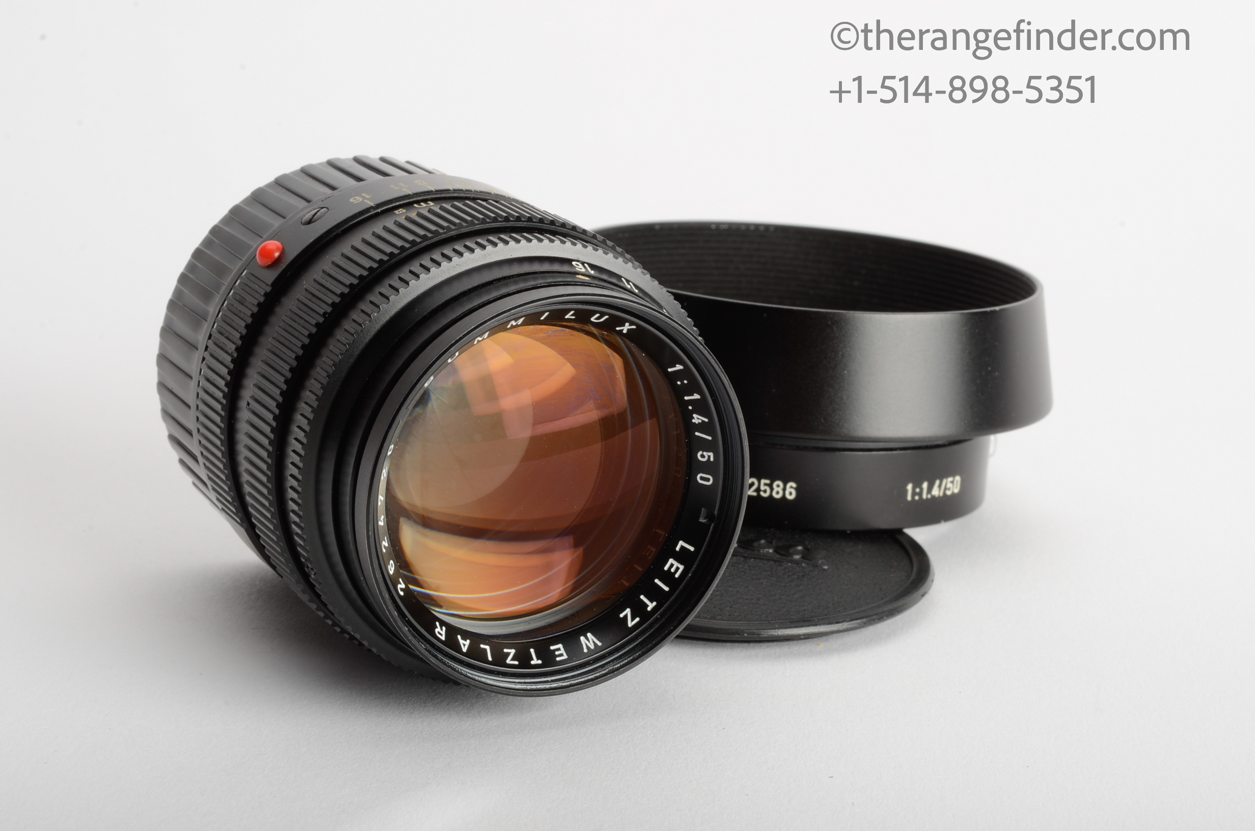 Leica 50mm f1.4 Summilux-M Black 11114 Ver.II Lens