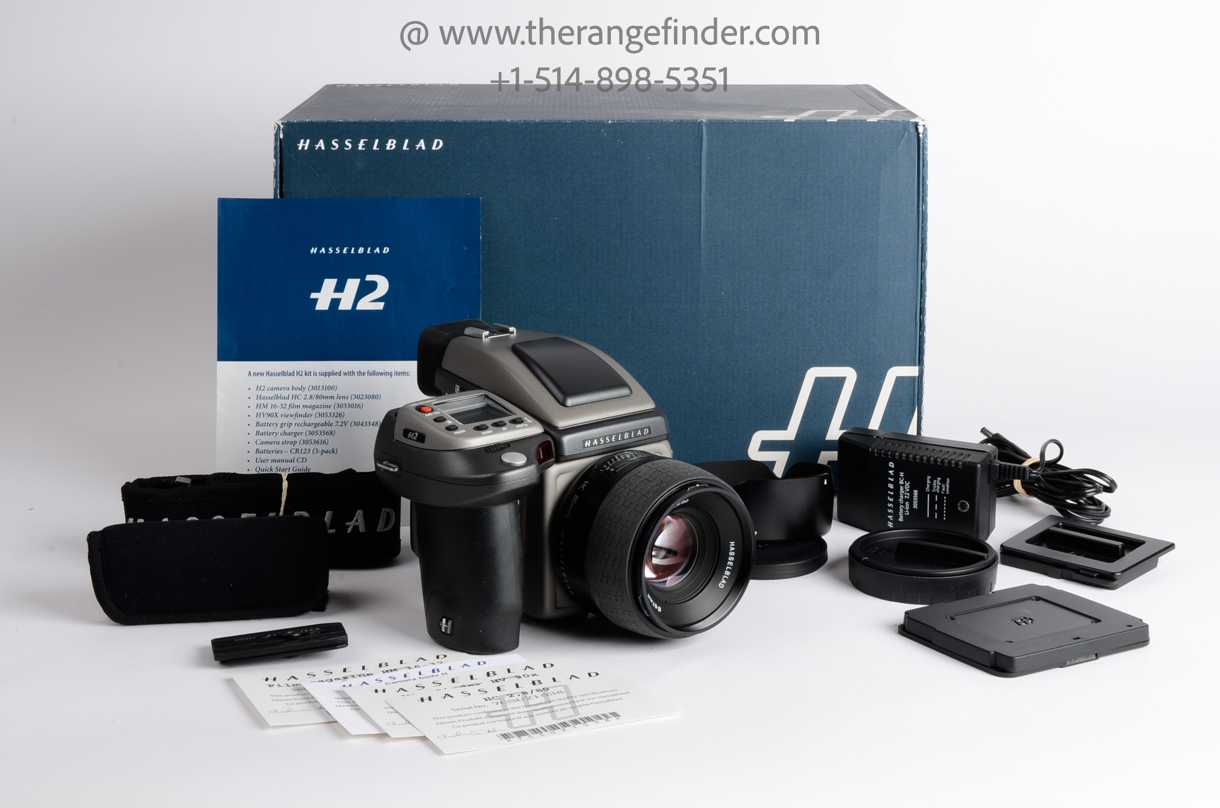 Hasselblad H2 Film Camera Outfit w/16-32 Magazine & 80mm f2.8 Lens
